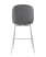 Стул полубарный Beetle со спинкой серый хромированные ножки (Стул полубарный Турин серый)