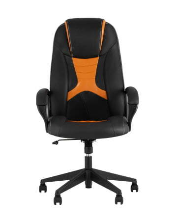 Кресло игровое TopChairs ST-CYBER 8 черный/оранжевый (Геймерское кресло ST-CYBER 8 оранжевый)