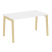 Стол рабочий на деревянных опорах Onix Wood OW.SP-3.8 1380x800x750 (Тиквуд Светлый/Дуб Темный)