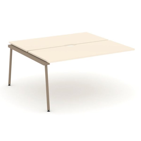 Двойной наборный элемент рабочей станциии ES.2.NRS-4-VK (1580х1500х750) (Сатин/Металл Латте)