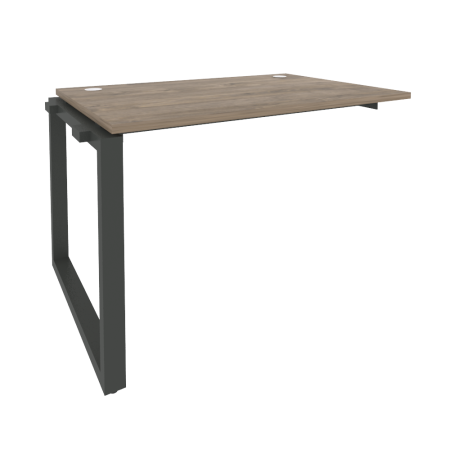 Наборный элемент рабочей станции на О-образном м/к Onix O.MO-1.NRS-2.8 1180x800x750 (Тиквуд Темный/Черный металл)