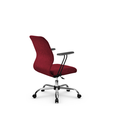 Кресло для руководителя Метта SU-Mr-4(Vivaldi)/подл.110/осн.006 (Красный)