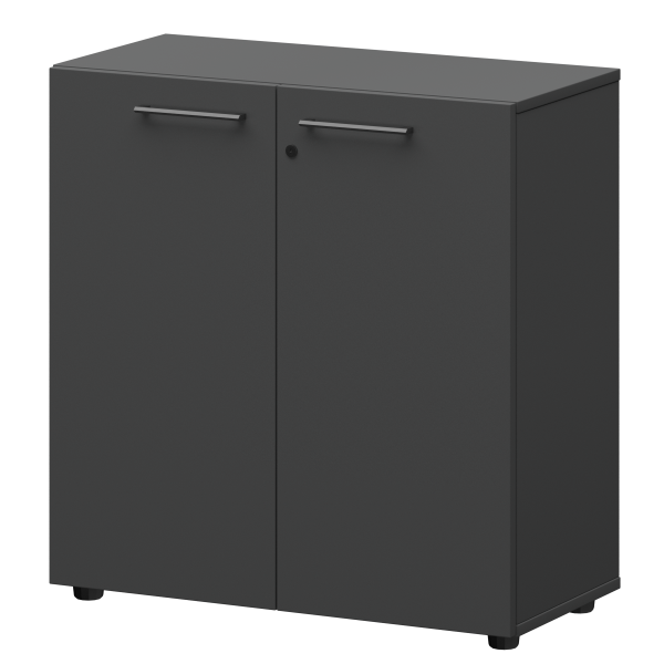 Шкаф низкий закрытый Кортез СМШ28F(Ч) 792x380x811 (Графит)