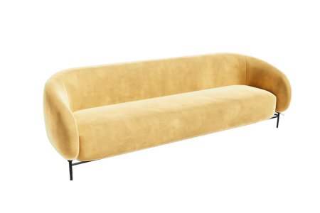 Диван трёхместный BLT-3 (Kardif 14/Металл Черный)