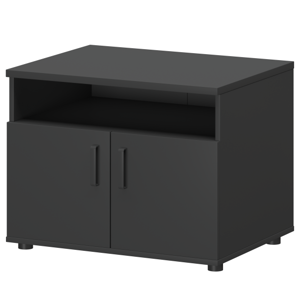 Тумба для оргтехники Смарт СМТ-2ДН 800x600x625 (Графит)