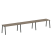 Рабочая станция на 3 рабочих места на А-образном м/к Metal System Style БА.СМ-3.4 4800x720x750 (Дуб наварра/Серый металл)