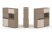 Тумба двойная + высокая надставка ES.NB.2V-30 (1500х410х1520) (Латте/Тиквуд Светлый)