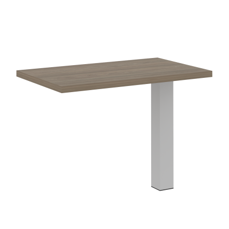 Брифинг-приставка с опорой LT.BR-3 (Вяз Благородный/Серый металл)