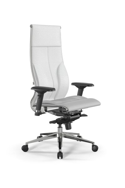 Кресло для руководителя Метта Samurai L1-10D - Infinity /Kc06/Nc06/D04P(M06.B32.G11.W03) (Белый)