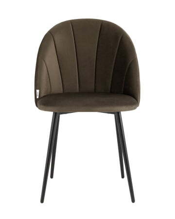 Стул Логан велюр коричневый (Стул кухонный Логан коричневый)