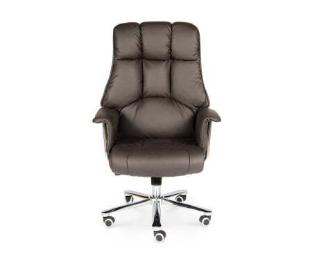 Президент / сталь + хром / темно-коричневая кожа (Коричневый)