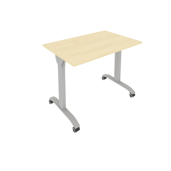 Стол складной мобильный Mobile system СМ-2 1000x650x757 (Клен/Серый металл)