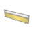 9БТС.0416.8 Барьер из ткани и стекла в алюминиевом профиле, фронтальный (1400x29x400) (Lemon/стекло матовое)