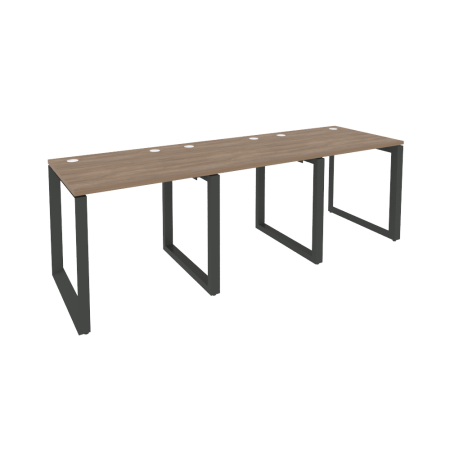 Рабочая станция на О-образном м/к Onix O.MO-RS-3.0.7 2340x720x750 (Дуб Аризона/Черный металл)