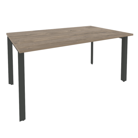 Стол переговорный Onix O.MP-PRG-1.4 1580x980x750 (Тиквуд Темный/Черный металл)