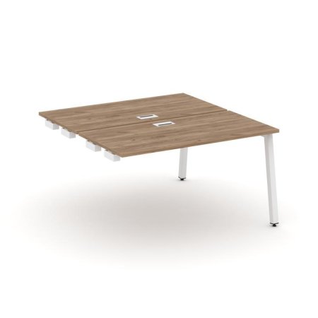 Стол-приставка к опорным элементам SN-5A.DPRS-004 (1580х1232х750) (Дуб Табак/Металл Белый)