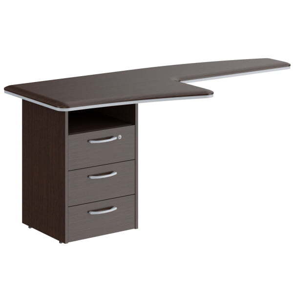 Брифинг-приставка с тумбой Dioni DB 1880(L 1800x800x750) (Венге Магия)