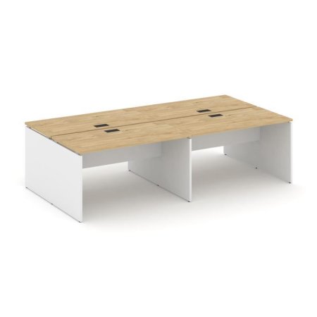 Рабочая станция 2-х сторонняя SN-D.DRS-032 (2360х1232х750) (Тиквуд Светлый/Белый)