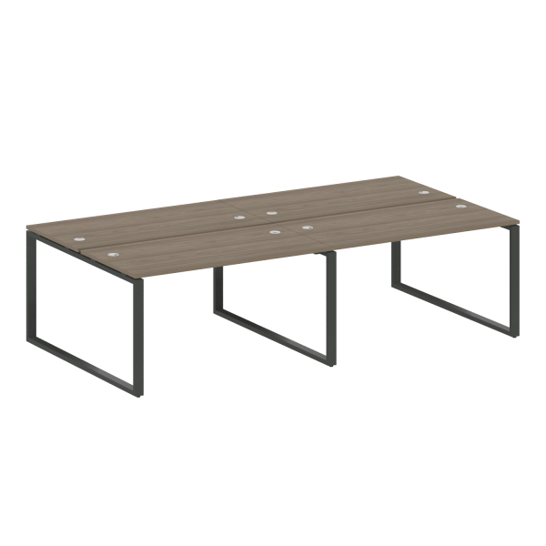 Рабочая станция Metal System Style БО.СМ-4.3 2800x1475x750 (Вяз/Антрацит металл)