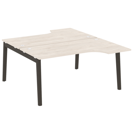 Рабочая станция на деревянных опорах Onix Wood OW.D.SA-1 1580x1995x750 (Денвер Светлый/Дуб Темный)