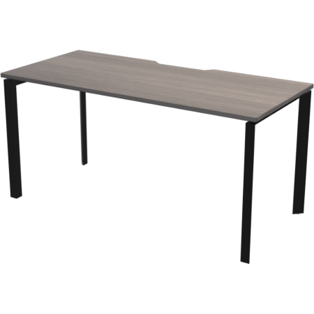 Стол на металлокаркасе Аргентум-МП НТМП.П-200 2000x730x750 (Лиственница/Антрацит)