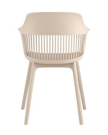 Стул Crocus с подушкой бежевый (Стул пластиковый Crocus бежевый)