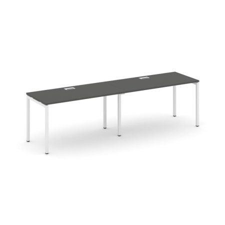 Рабочая станция 1 сторонняя SN-4P.ORS-004 (3160х600х750) (Антрацит/Металл Белый)