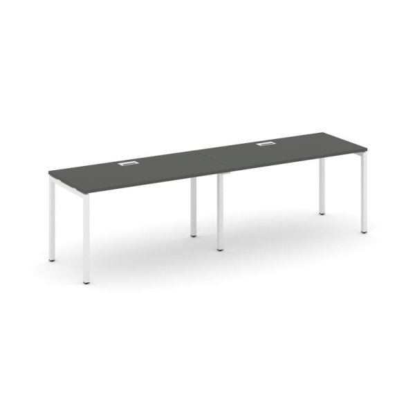 Рабочая станция 1 сторонняя SN-4P.ORS-004 (3160х600х750) (Антрацит/Металл Белый)