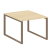Переговорный стол 1 столешница Metal System Style БО.ПРГ-1.1 1000x1235x750 (Дуб Наварра/Серый металл)