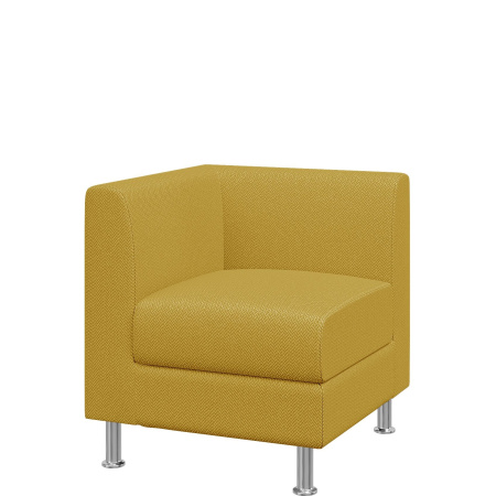 Диван Домино. Модуль угловой правый. (Модуль угловой правый sweet_yellow)