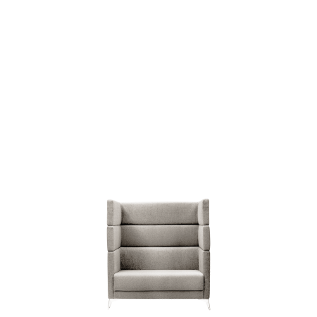 Диван офисный Меркурий (М-59) 2-х местный (высота 133см) (Бежевый)