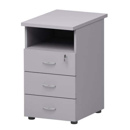 Тумба (стационарная с замком) Этюд Р20.18 432x600x750 (Серый)