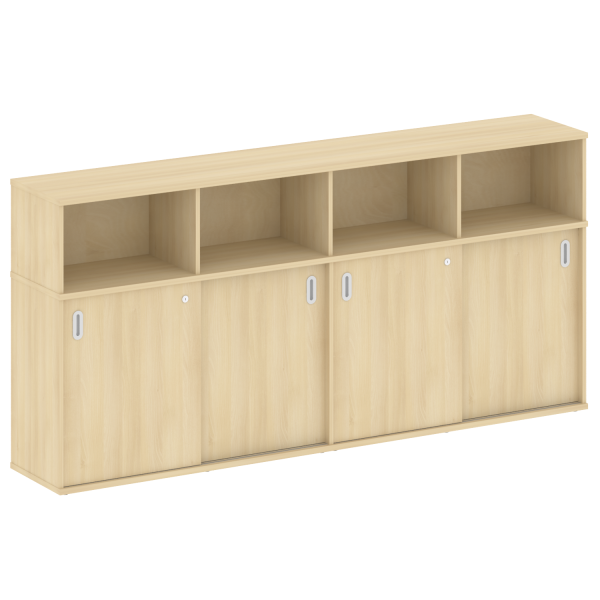 Шкаф-купе приставной Metal System Style Б.ШК-4 Т 2332x410x1098 (Акация Лорка)