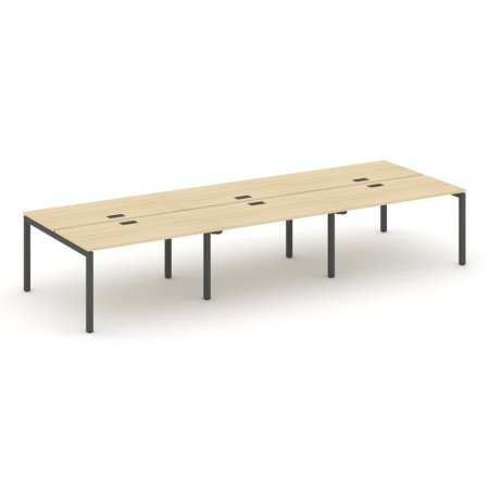 Рабочая станция 2-х сторонняя SN-5P.DRS-072 (3540х1432х750) (Акация Лорка/Металл Антрацит)