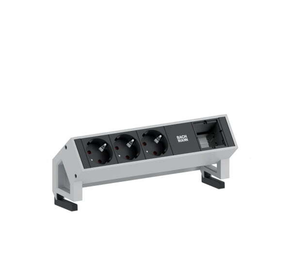 DESK II Электрический блок 3+1 (СЕРЫЙ)
