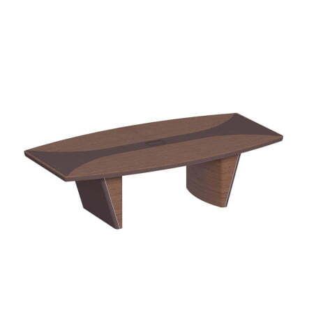 Стол для переговоров, дерево/кожа ISixty 220TAS 2200x1100x740 (Кожа коричневая)