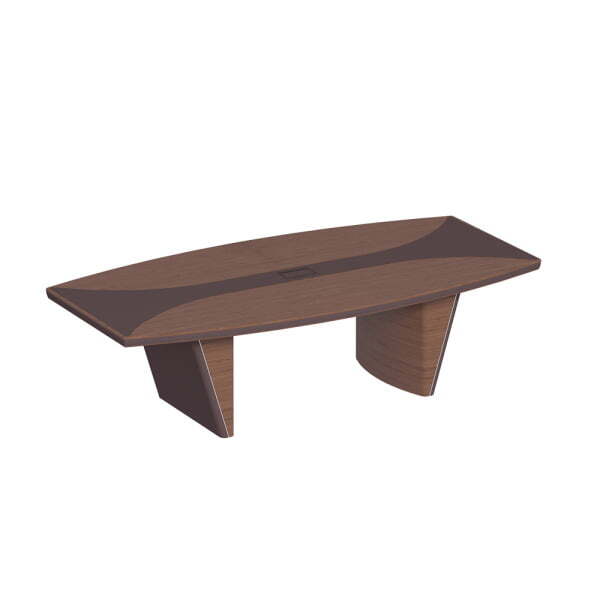Стол для переговоров, дерево/кожа ISixty 220TAS 2200x1100x740 (Кожа коричневая)