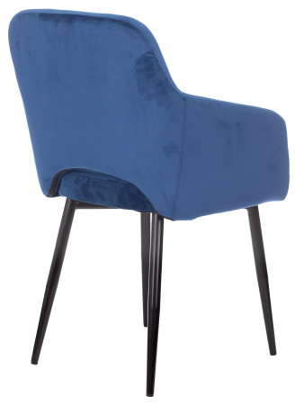 Кресло CH-380F сапфировый Italia 17 на ножках металл черный (Синий)