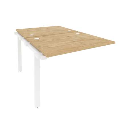 Наборный элемент рабочей станции на м/к Onix O.M-2.NRS-1.8 980x1635x750 (Тиквуд Светлый/Белый Металл)