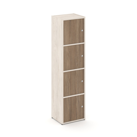 Стеллаж Locker Plus LK.K-004 408x350x1593 (Денвер Светлый | Дуб Аризона)