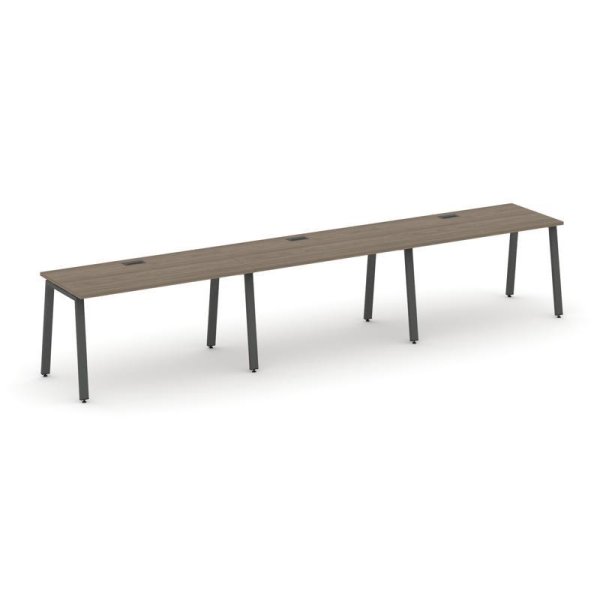 Рабочая станция 1 сторонняя SN-6A.ORS-042 (3540х700х750) (Вяз Благородный/Металл Антрацит)