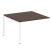 Проходной наборный элемент переговорного стола Metal System Style БП.ППРГ-2 1200x1235x750 (Дуб Наварра/Серый металл)