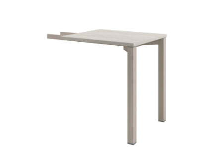 Брифинг-приставка на металлокаркасе Solution D-890 700x600x750 (Акация Морава/Кашемир)