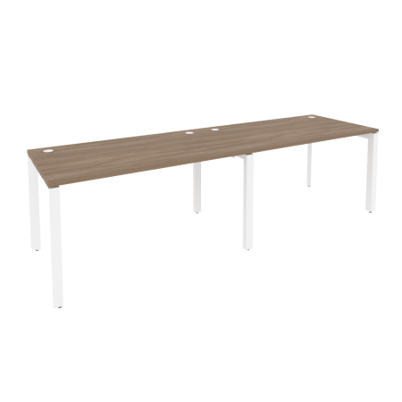 Рабочая станция на П-образном м/к Onix O.MP-RS-2.3.8 2760x800x750 (Дуб Аризона/Белый Металл)