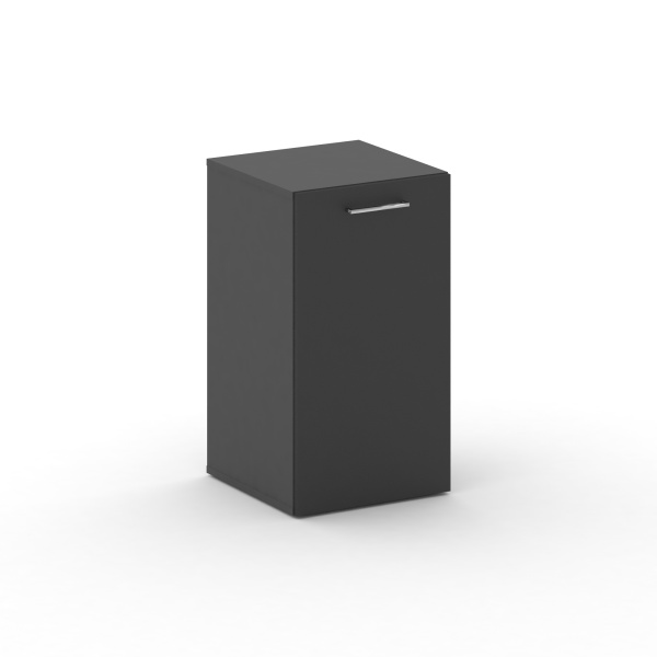 Шкаф узкий низкий Cross CRF.SU-301 (R) (450x460x807) (Черный F-Базальт UM)