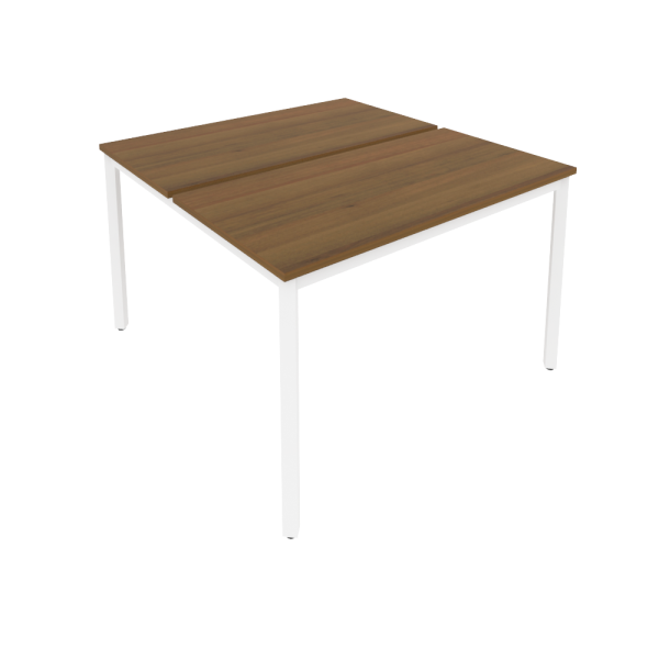 Рабочая станция на металлокаркасе Slim С.СП-4.2 1180x1235x750 (Орех/Белый металл)