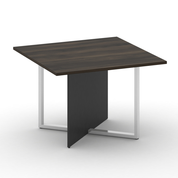 Стол переговорный, квадратный Shift SK.SP-KV-110-1 (1100x1100x753) (Дуб Мали-Антрацит | Хром)