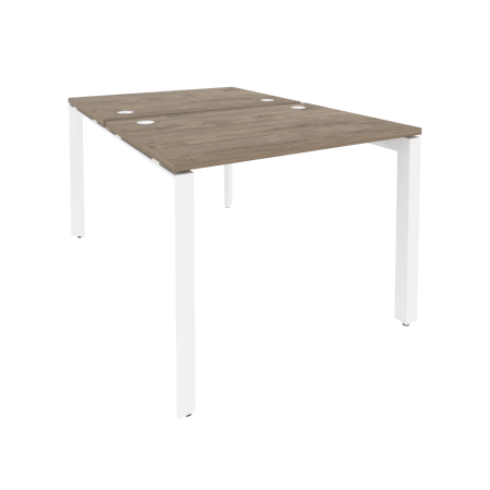 Рабочая станция на П-образном м/к Onix O.MP-D.RS-2.1.7 980x1475x750 (Тиквуд Темный/Белый Металл)