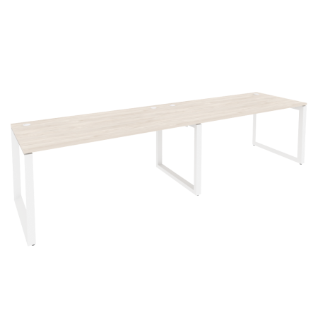 Рабочая станция на О-образном м/к Onix O.MO-RS-2.4.8 3160x800x750 (Денвер Светлый/Белый Металл)