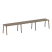 Рабочая станция на 3 рабочих места на А-образном м/к Metal System Style БА.СМ-3.3 4200x720x750 (Дуб наварра/Серый металл)